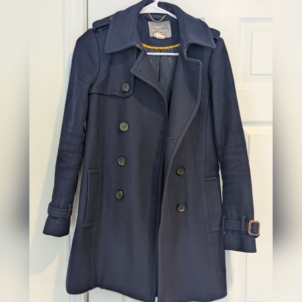 J Crew Wool Cashmere Peacoat